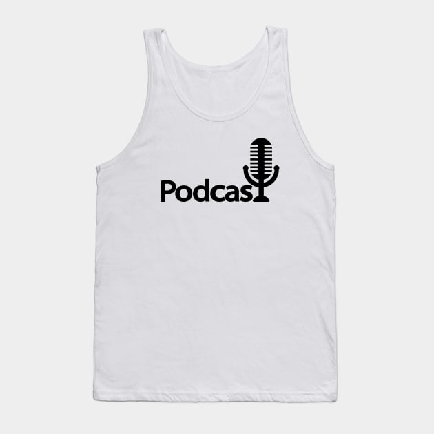 Podcast Design Tank Top by DinaShalash